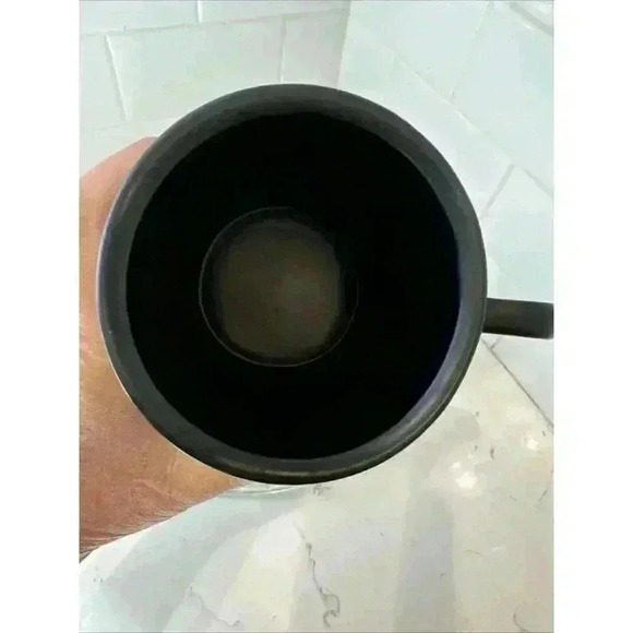 ANTHROPOLOGY (D )Monogram Shaving Style Handle Mug Black Coffee /Tea Drinking - Picture 9 of 10